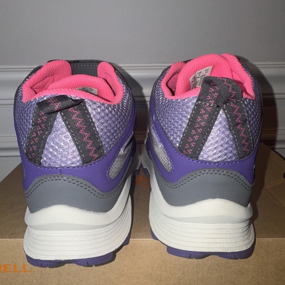 Merrell Moab Spd Girls Sz 6 Hike Pink Purple Float Pro Waterproof Trail EUC Box - Picture 10 of 15